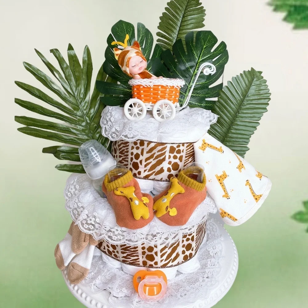 Safari Giraffe Diaper Cake